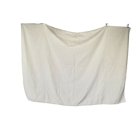 80in Table Cloth Ivory Textured 80x55 - Picture 1 of 4